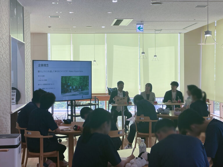 札幌みなみの杜高等支援学校で講話を行いました。